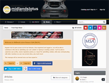 Tablet Screenshot of midlandslotus.co.uk